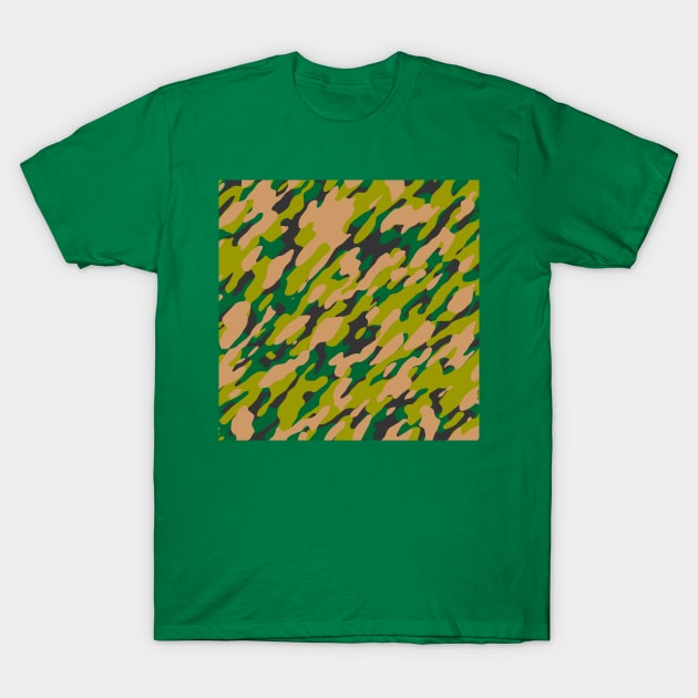Green Olive Camouflage T-Shirt by Tshirtstory